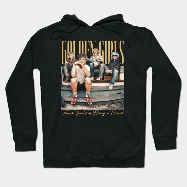 STAY GOLDEN GILRS BLACK Hoodie by susahnyages